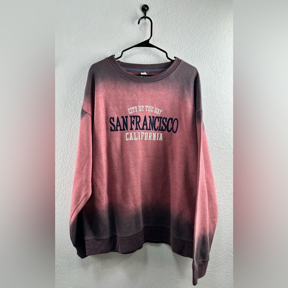 Teemax Women’s Pink and Purple San Francisco California Sweatshirt Size 3X